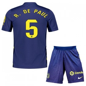 Atlético Madrid R. De Paul 5 Venkovní 2025-26 - Dětské Fotbalové Dresy (S/S)